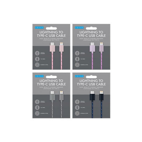 Zenso Lightning To Type C Usb Cable 1M - EuroGiant