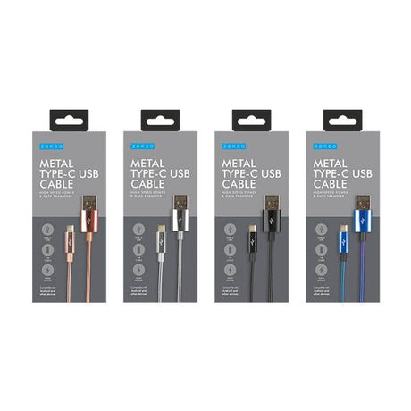 Zenso Metal Type C Usb Cable Android - EuroGiant