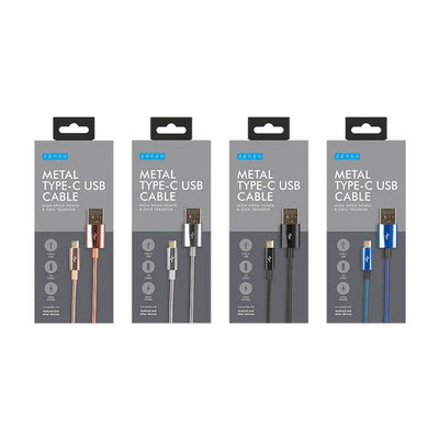 Zenso Metal Type C Usb Cable Android - EuroGiant